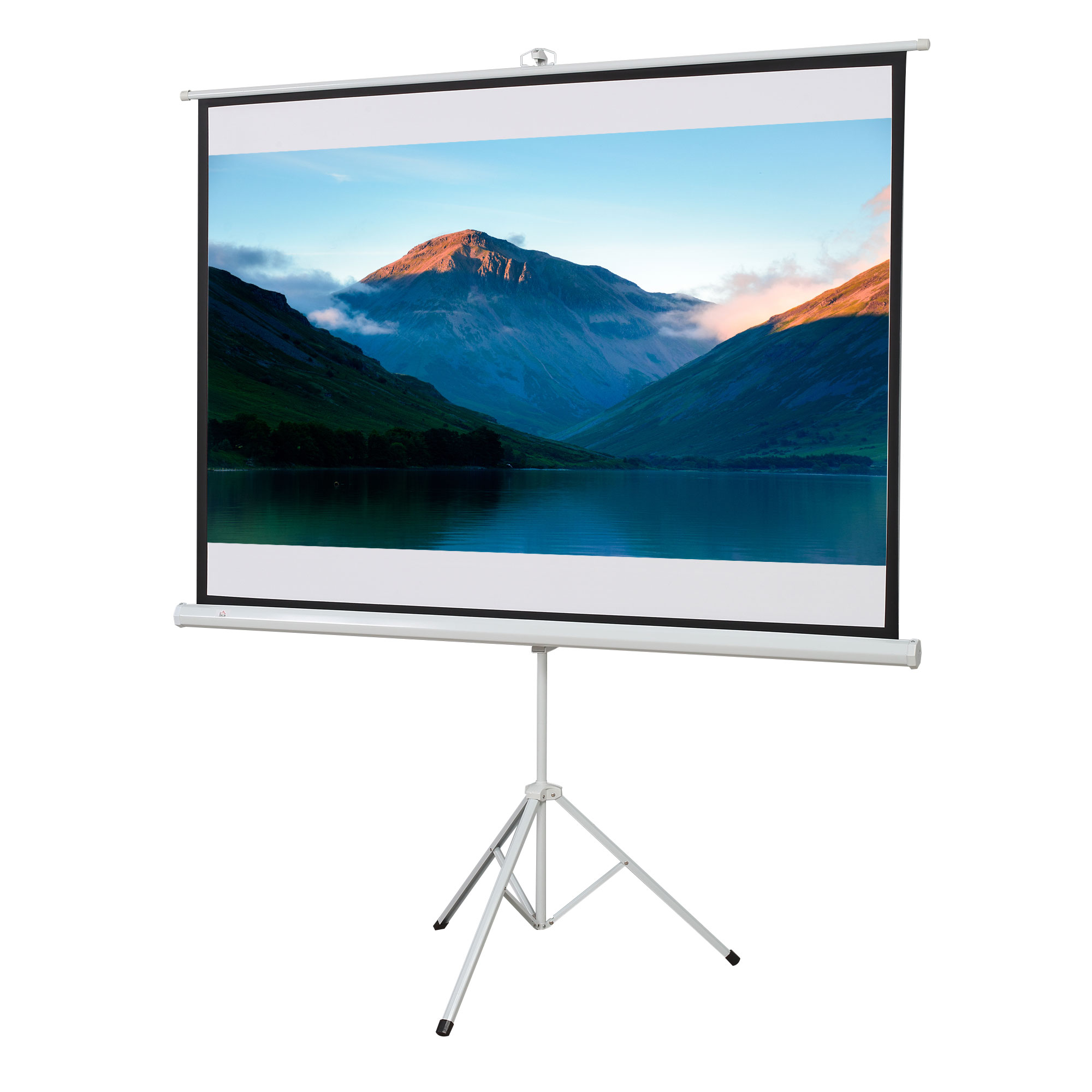 Projektionsleinwand im 4:3-Format, Kinoleinwand, Präsentationsfläche für Zuhause oder Büro, Weiß Projektionsleinwand im 4:3-Format, Kinoleinwand, Präsentationsfläche für Zuhause oder Büro, Weiß