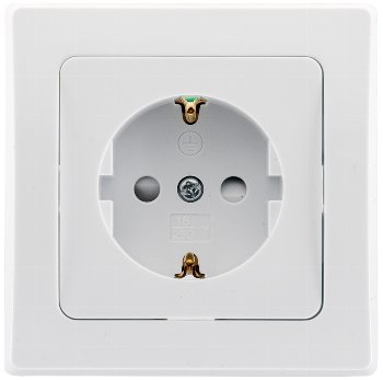 DELPHI Schutzkontakt-Steckdose, UP, weiß, 250V~/ 16A, inkl. Rahmen, Steckanschluss DELPHI Schutzkontakt-Steckdose, UP, weiß, 250V~/ 16A, inkl. Rahmen, Steckanschluss