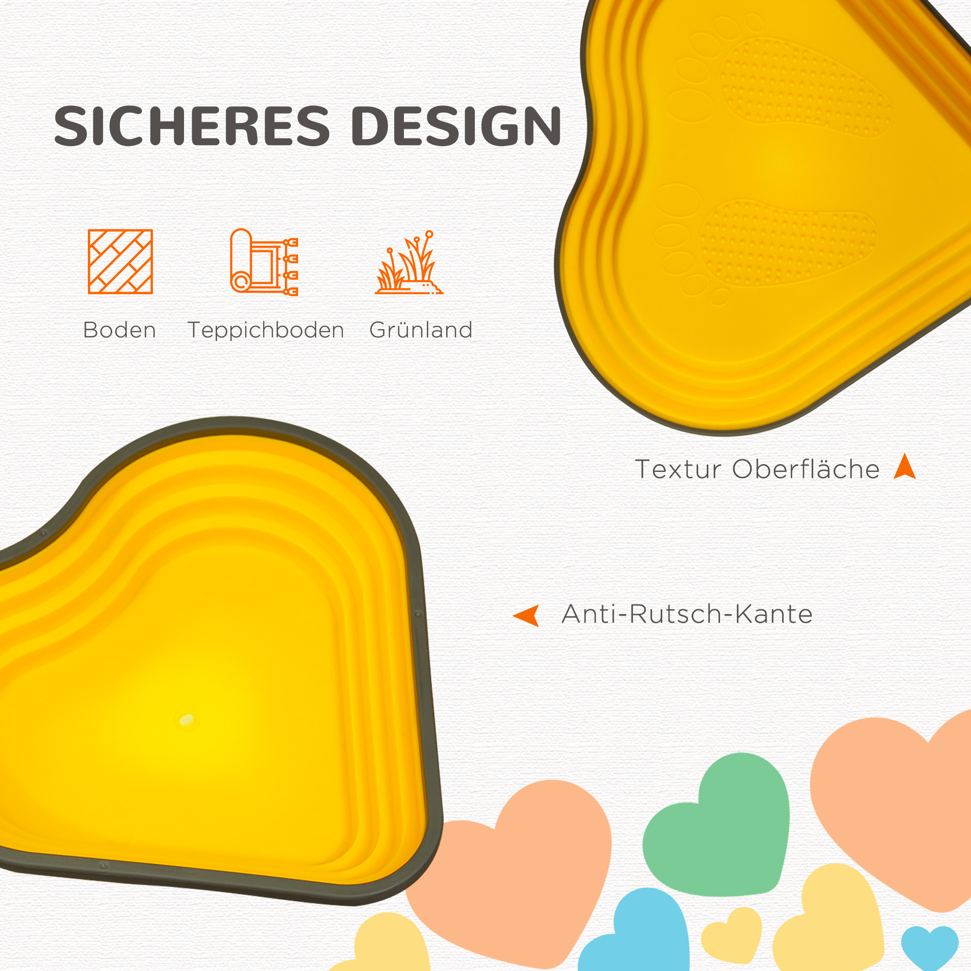 Balance-Trittsteine, 11er-Set, stapelbar & leicht, rutschfest, für Innen/Außen