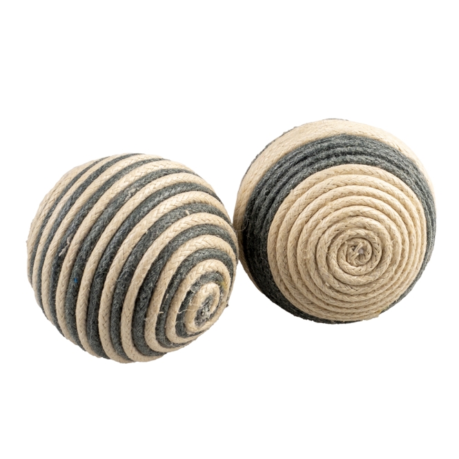Duvoplus Cat Toy Rope Bälle grau - 2 Stück Duvoplus Cat Toy Rope Bälle grau - 2 Stück