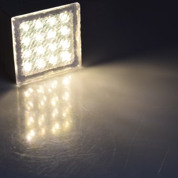 LED Pflasterstein "BRIKX 10" warmweiß, 10x10x7cm, 120lm, IP67, 230V