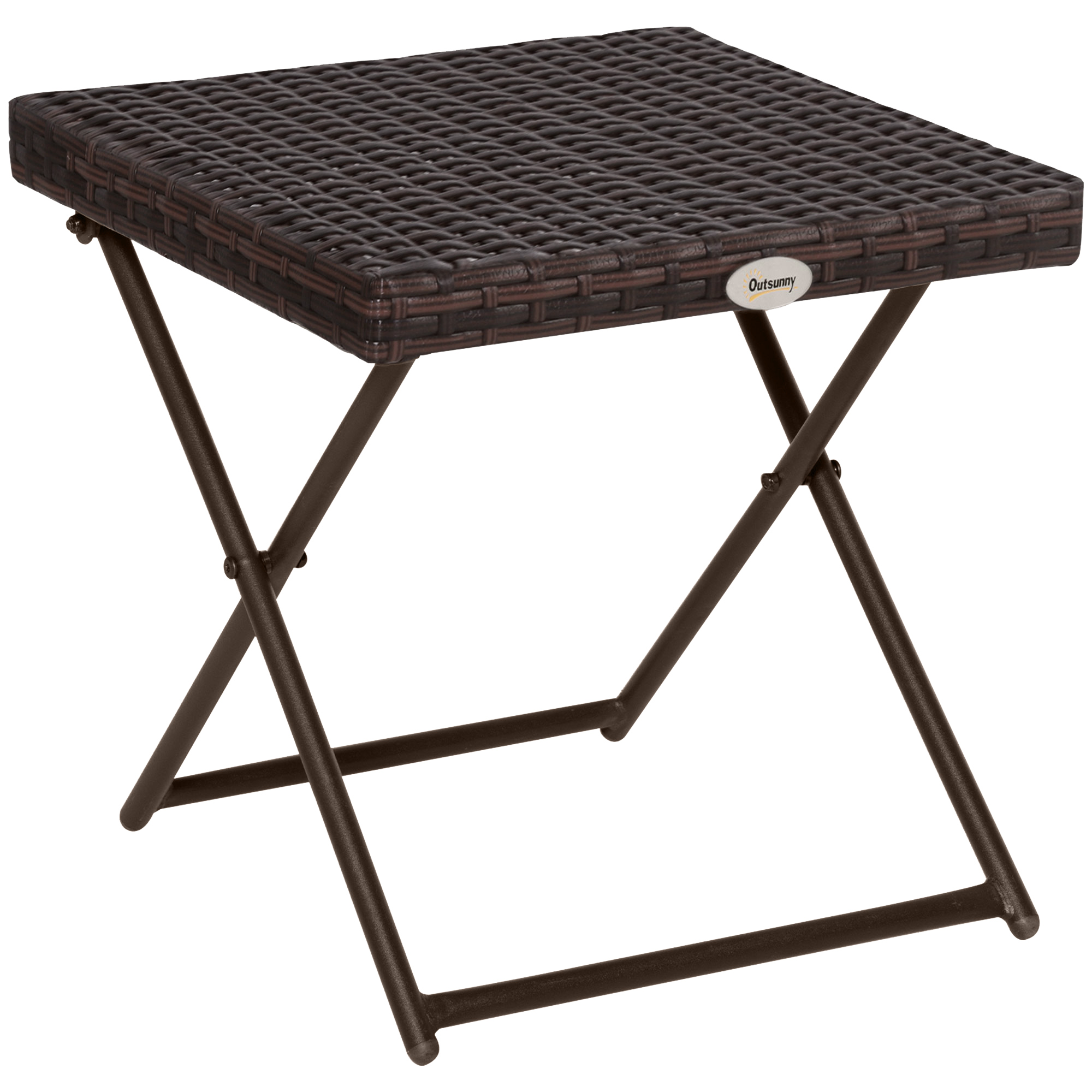 Beistelltisch aus Polyrattan klappbar Kaffeetisch Couchtisch Tablett Balkontisch Gartentisch Sofatisch Teetisch Gartenmöbel Rattantisch für Garten Terrasse Balkon, 40x40x40cm Braun Beistelltisch aus Polyrattan klappbar Kaffeetisch Couchtisch Tablett Balkontisch Gartentisch Sofatisch Teetisch Gartenmöbel Rattantisch für Garten Terrasse Balkon, 40x40x40cm Braun
