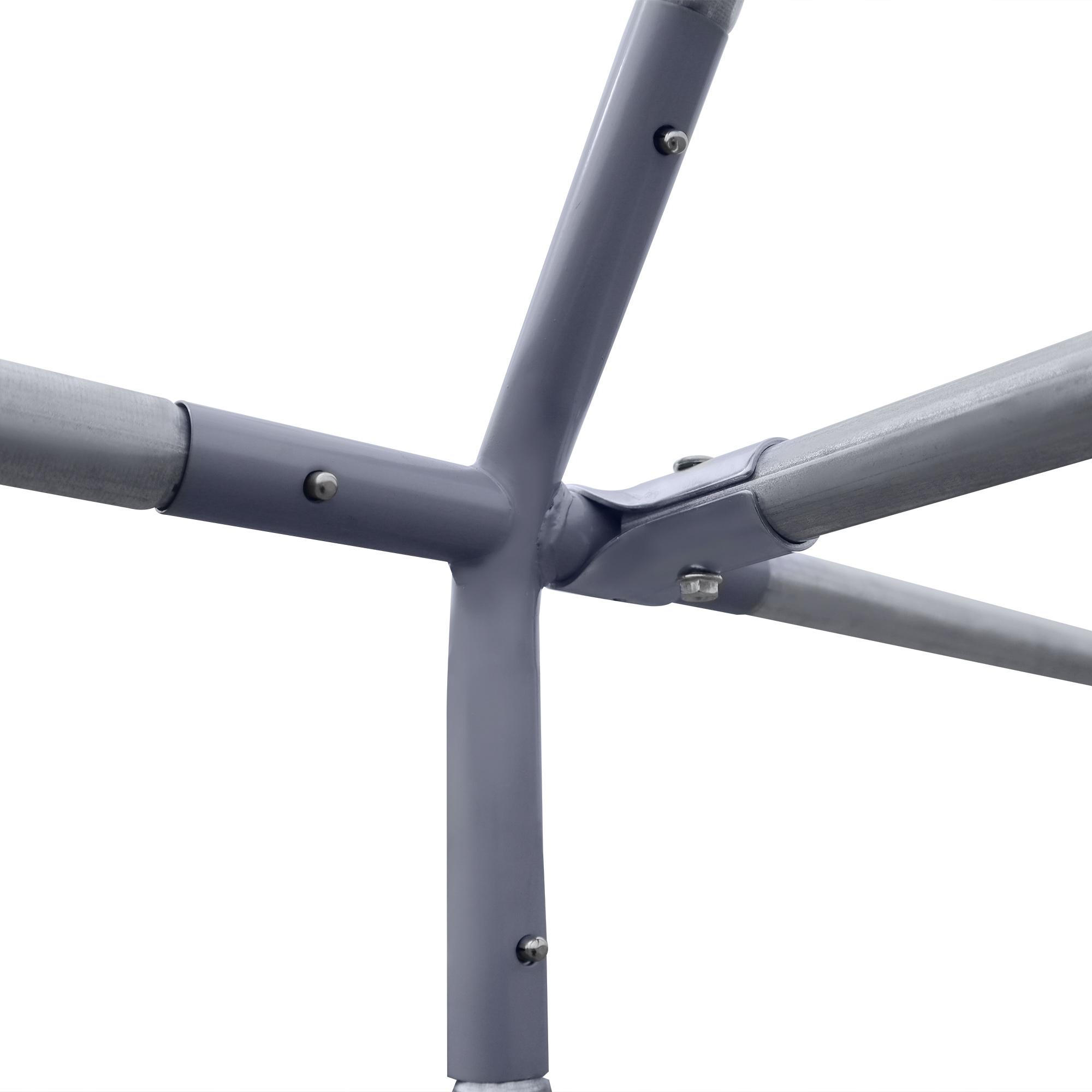 Hühnergehege Hühnerstall Hühnerauslauf, begehbar, verriegelbare Tür, für 10-12 Hühner, 280 cm x 380 cm x 195 cm, Grau