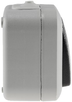 Feuchtraum Wechsel-Schalter, IP44, 250V~/ 10A, inkl. AP-Rahmen, grau