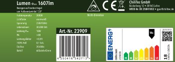 LED Unterbauleuchte "Arusha" schwarz, USB A+C PD, 60cm, Licht warmweiß