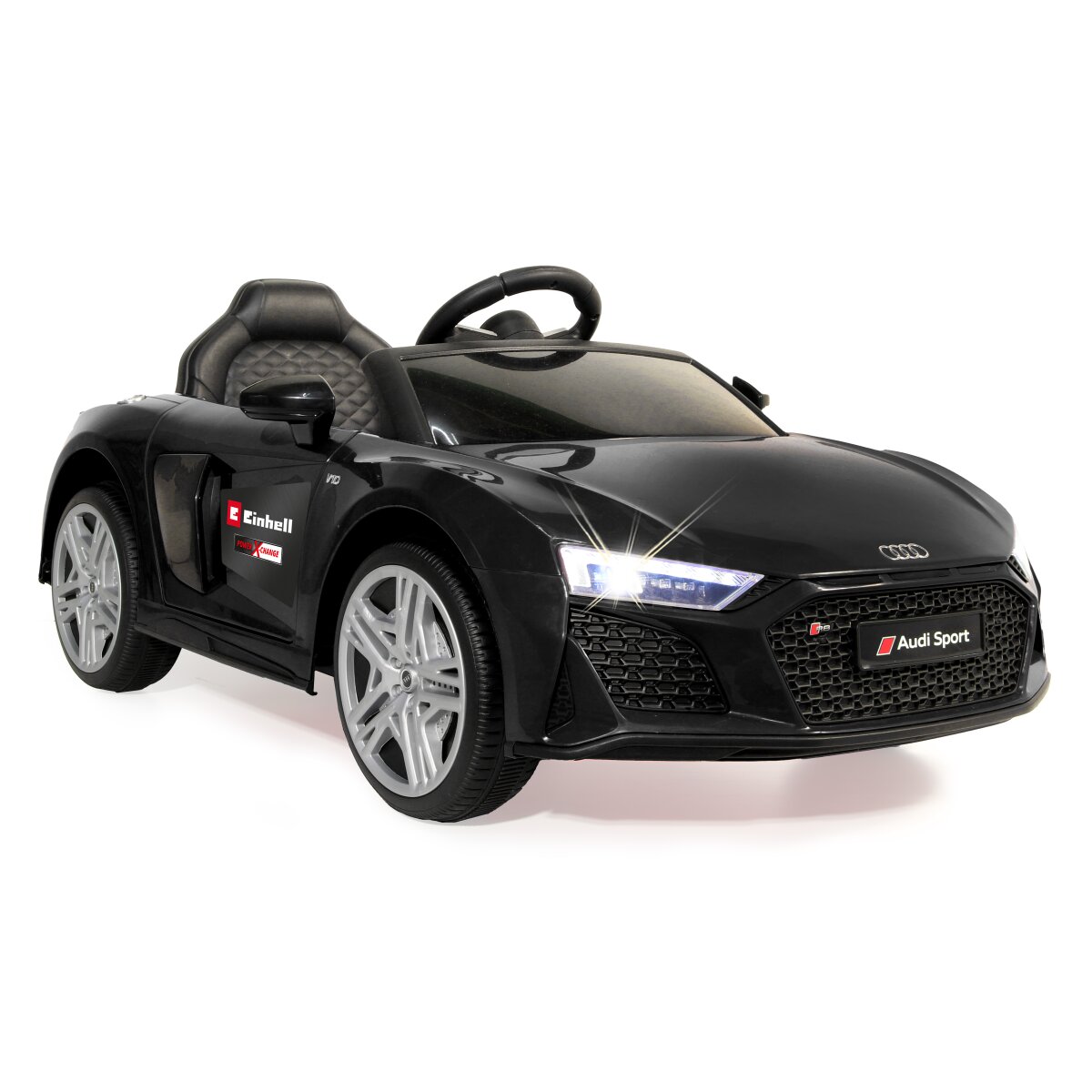 Kinderfahrzeug Audi R8 Spyder schwarz Einhell Power X-Change inkl. Starter Set