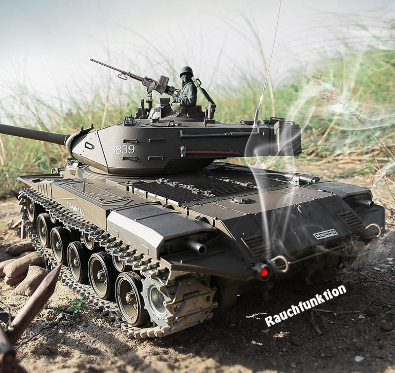 RC Panzer "M41 A3 Walker Bulldog" - Metallgetriebe & Metallketten PRO