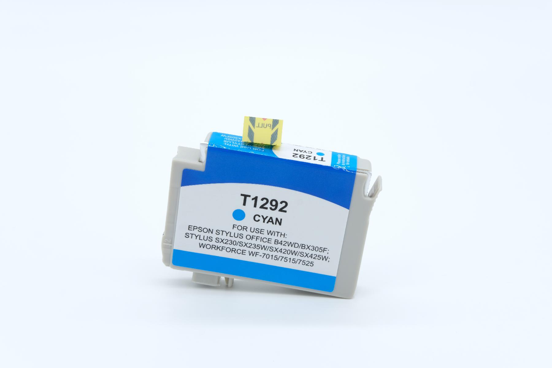 T1292 alternativ Tinte Cyan für Epson / C13T12924010 / 7ml T1292 alternativ Tinte Cyan für Epson / C13T12924010 / 7ml
