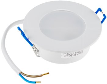LED-Einbauleuchte "Flat-30 FR-R" 4200K, Ø85x30mm, 5W, 500lm, IP44, rund, weiß