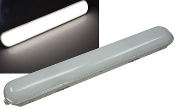 Wand- & Deckenleuchte "HP-25" IP65, 60cm, 24W, 4000k, neutralweiß, 2650 Lumen Wand- & Deckenleuchte "HP-25" IP65, 60cm, 24W, 4000k, neutralweiß, 2650 Lumen