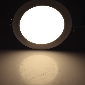 LED Licht-Panel "QCP-22R", Ø 22,5cm, 230V, 18W, 1647 Lumen, 2900K / warmweiß