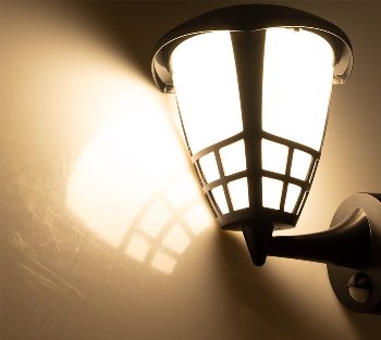 LED Wandleuchte "TELARANA" IP65, 16W, 1026lm, 140° Bewegungsmelder, 2900K