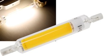 LED Strahler 8W R7s "RS118 COB8", 360°, 4200k, 950lm, 118mm, neutralweiß LED Strahler 8W R7s "RS118 COB8", 360°, 4200k, 950lm, 118mm, neutralweiß