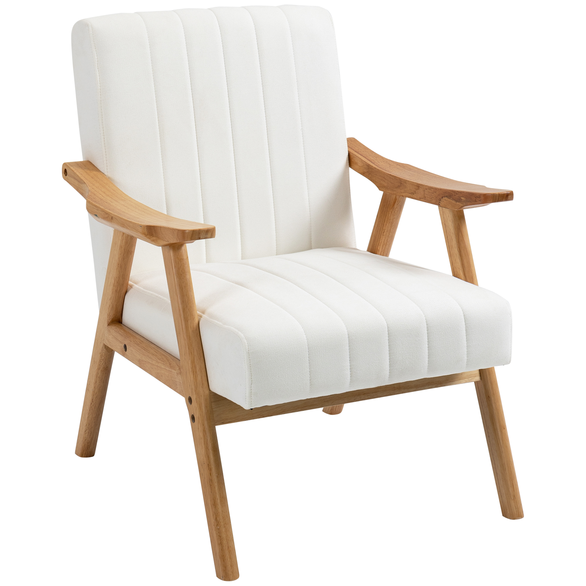 Polstersessel im Skandi-Design, Samtoptik, Massivholzrahmen, 68 x 74 x 82cm, Natur+Creme Polstersessel im Skandi-Design, Samtoptik, Massivholzrahmen, 68 x 74 x 82cm, Natur+Creme