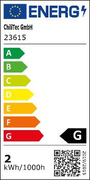 LED Wandleuchte "KWL-98", Anthrazit, IP65, 1,5W, 110Lm, Kunststoff, warmweiß