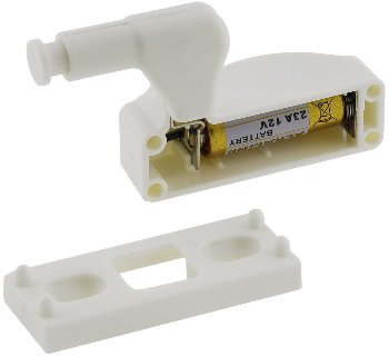 LED Schrankleuchte, 4er-Set, Batteriebetrieb, Drucksensor für Türen