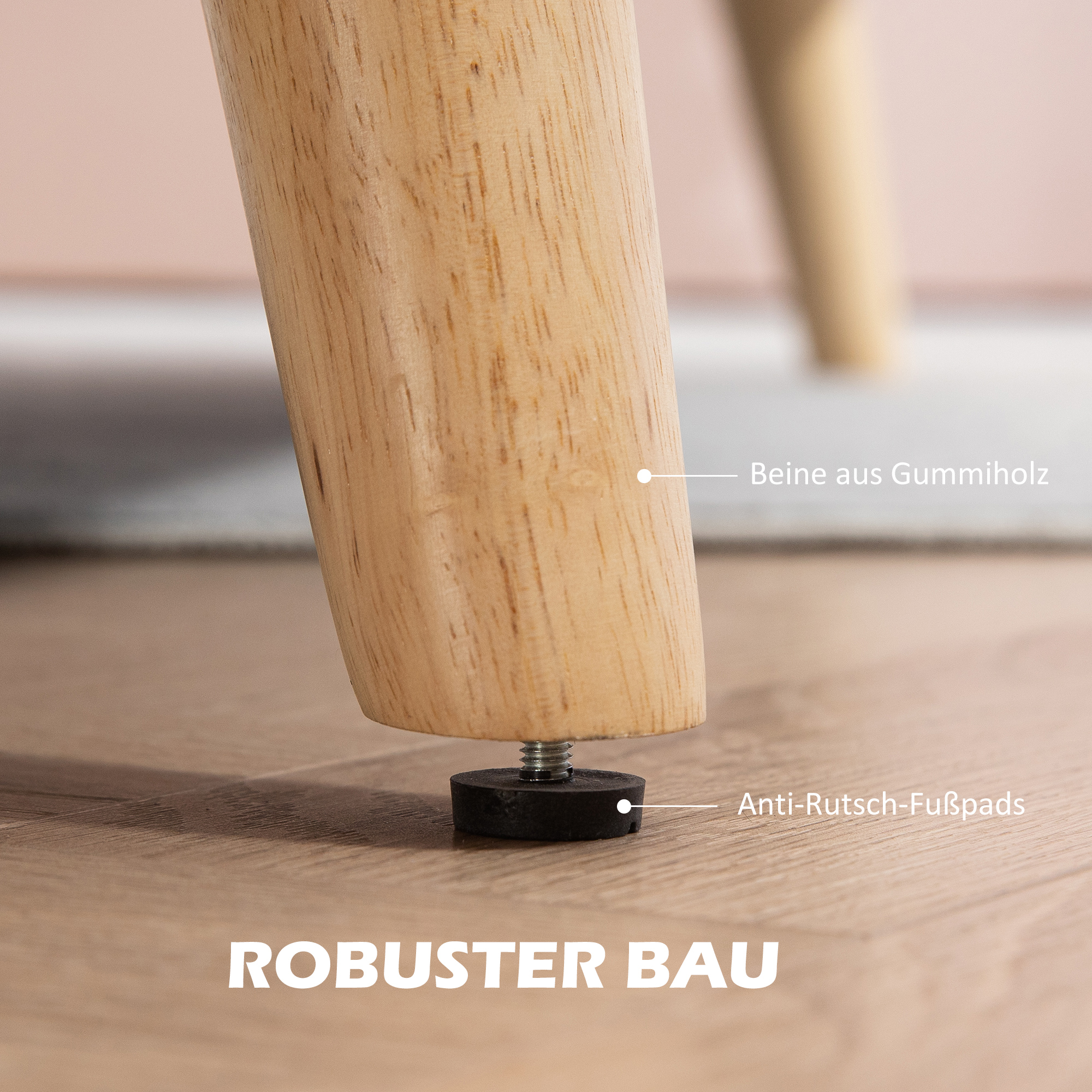 Zweisitzer-Sofa, komfortabel, 134x71x82 cm, Beige