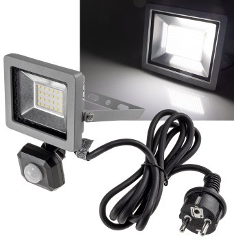 LED-Fluter SlimLine "CTF-SLT10 PIR", 10W, IP44, 923lm, 4000K, Bewegungsmelder LED-Fluter SlimLine "CTF-SLT10 PIR", 10W, IP44, 923lm, 4000K, Bewegungsmelder