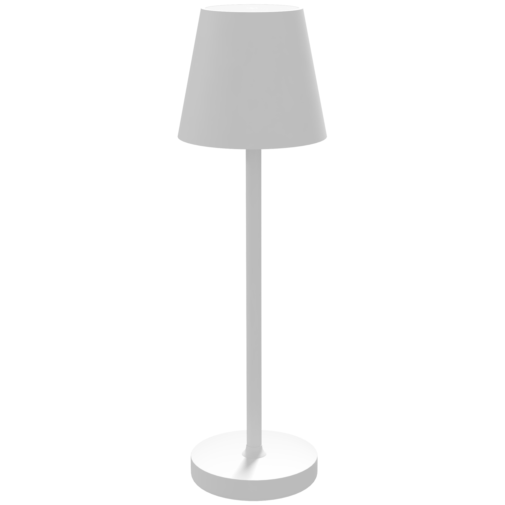 Aufladbare USB-Tischleuchte mit 3 Lichtfarben, Tragbare USB-Nachttischlampe mit Touch-Schalter, Metall, Weiß Aufladbare USB-Tischleuchte mit 3 Lichtfarben, Tragbare USB-Nachttischlampe mit Touch-Schalter, Metall, Weiß