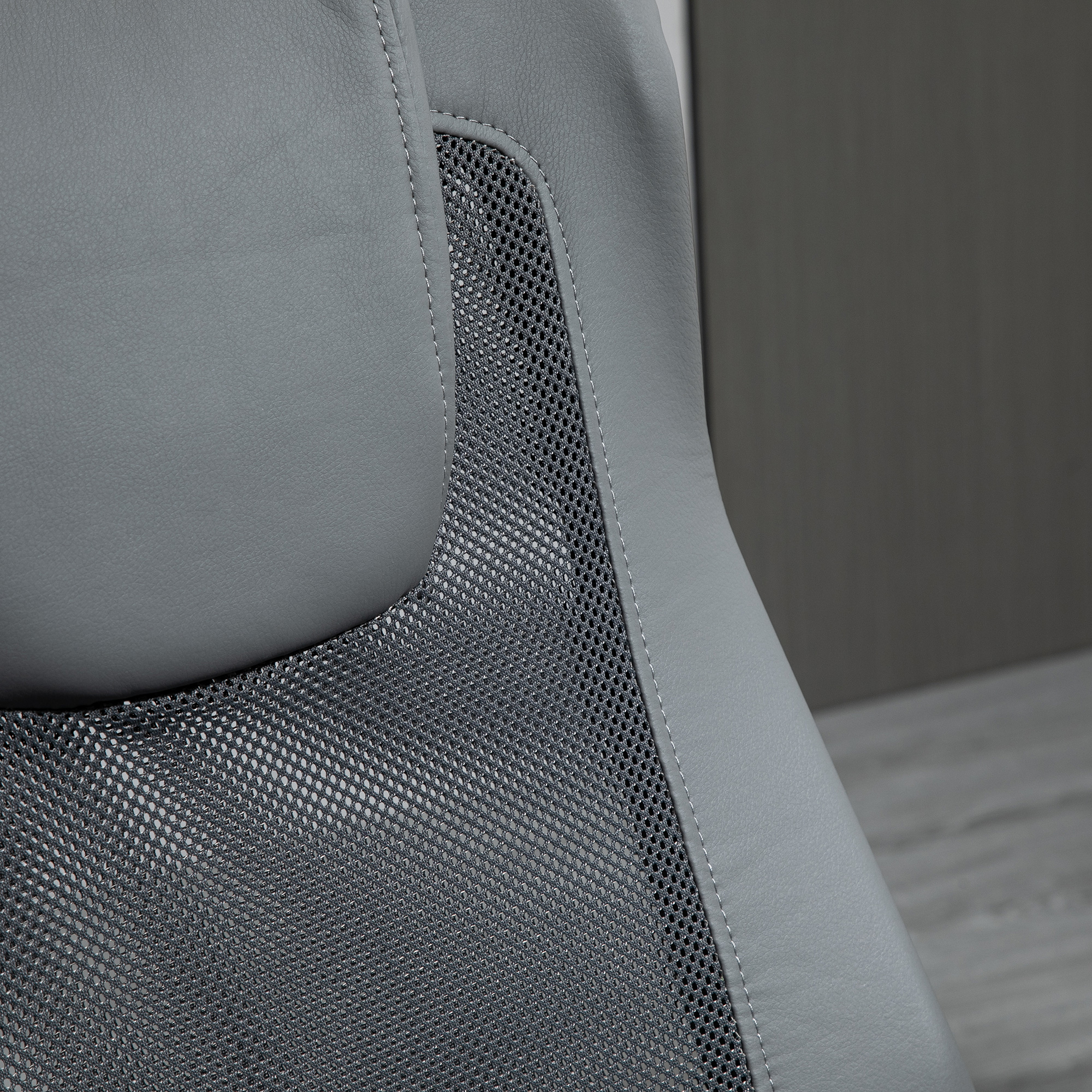 Bürostuhl Drehstuhl höhenverstellbar Chefsessel Schreibtischstuhl ergonomisch Kunstleder Grau 66 x 73 x 108-118 cm