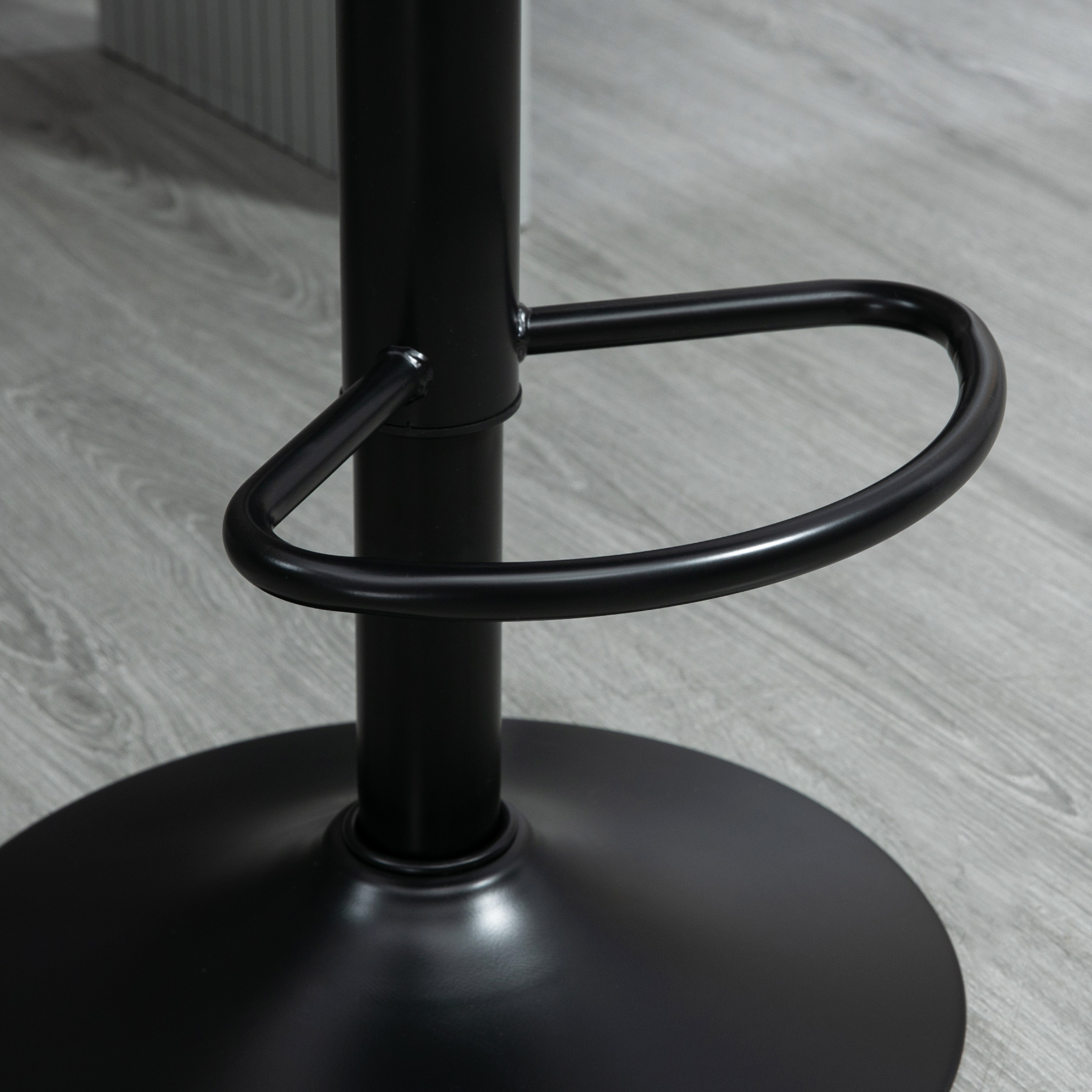 Barhocker 2er-Set im Retrodesign, mit Fußstütze, höhenverstellbar, 43 cm x49,5 cm x 111 cm