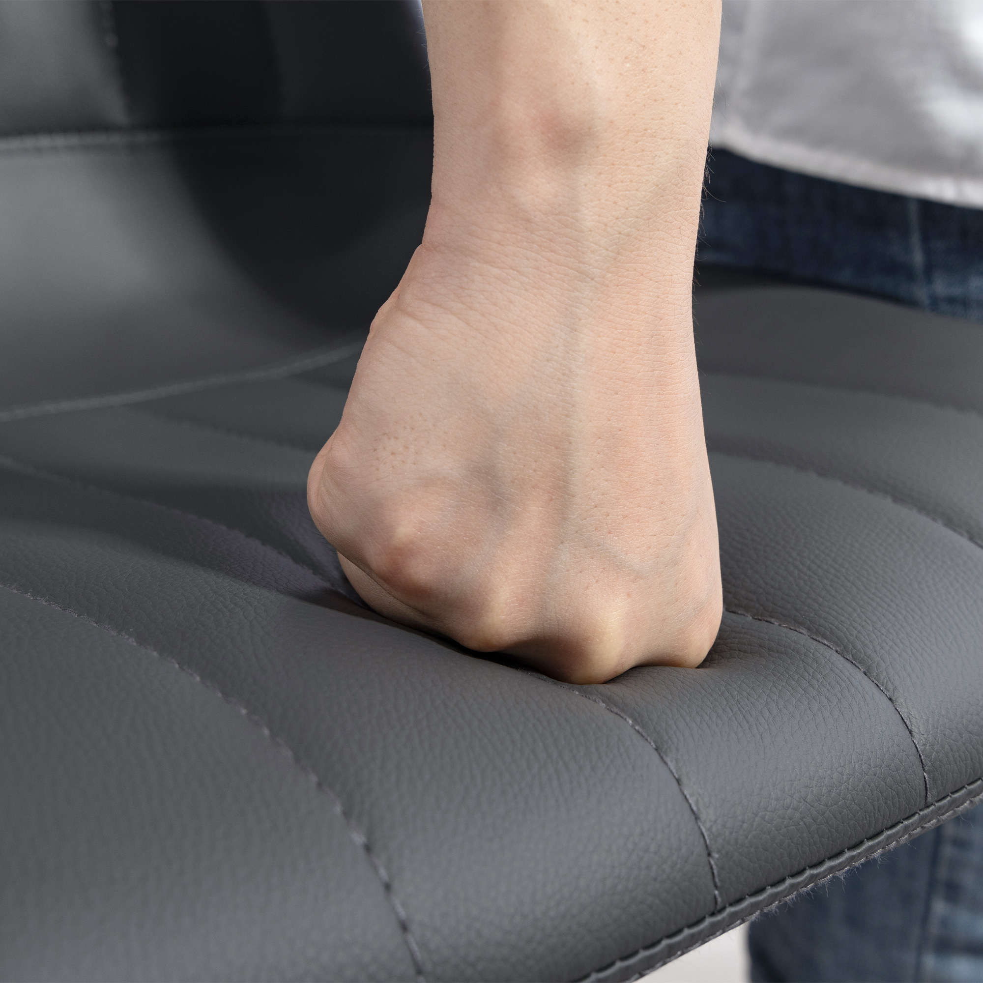 Barhocker 2er-Set im Retrodesign, mit Fußstütze, höhenverstellbar, 43 cm x49,5 cm x 111 cm