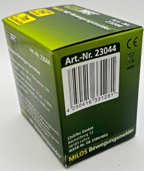 MILOS Bewegungsmelder 160°, anthrazit, LED geeignet,  250V~, Unterputz, 3-Draht