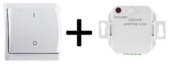 Funk Starter-Set No.2 "Pilota Casa", Wandschalter + UP Empfänger, 433,92Mhz