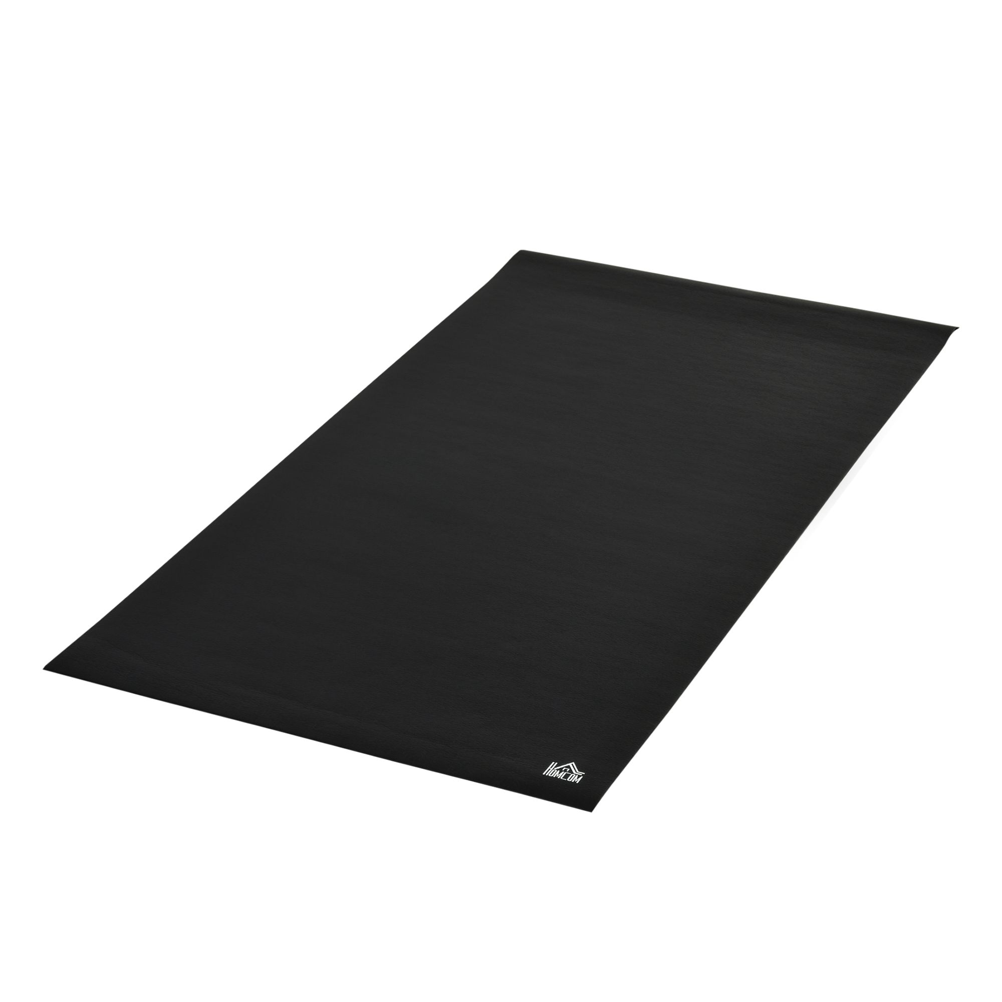Bodenschutzmatte für Fitnessgeräte rutschfest Fitnessmatte 6 mm Dicke Unterlegmatte Sportmatte Multifunktionsmatte für Yoga Laufband Heimtrainer Yogamatte Bodenmatte 180x90 cm Schwarz