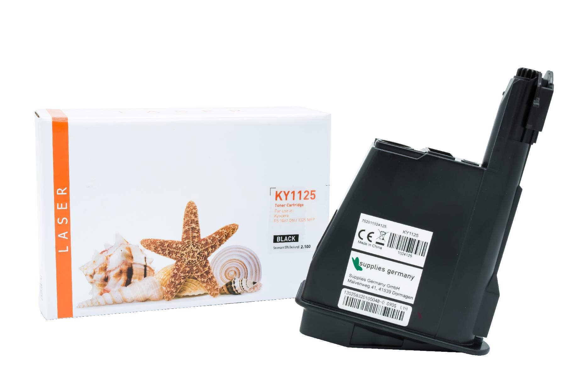 TK1125 alternativ Toner black für Kyocera / TK1125 / 2.100 Seiten