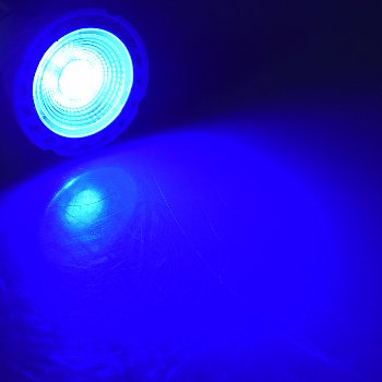 LED Strahler GU10 "LDS-50" blau, 38°, 230V/5W