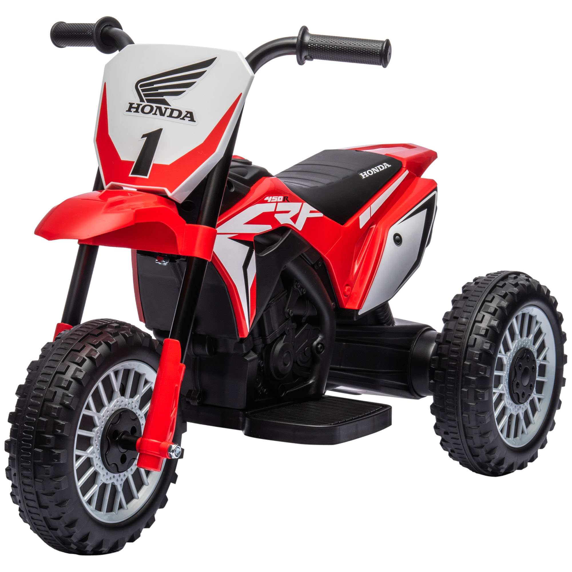 Elektro Kindermotorrad Honda, 3 km/h, Soundeffekte, für 18-36 Monate, Rot