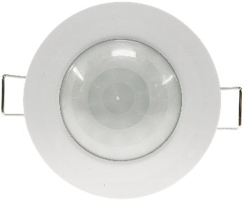 Decken-Einbau-Bewegungsmelder 360°, PIR, LED geeignet, 6m Detektion, weiß