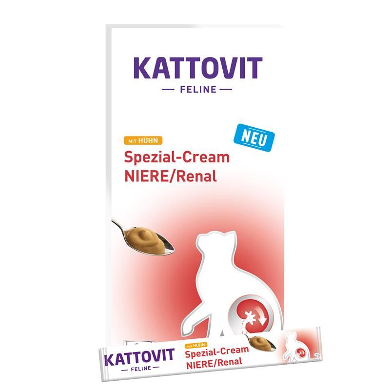 Kattovit Niere/Renal Spezial-Cream mit Huhn 6x15g Kattovit Niere/Renal Spezial-Cream mit Huhn 6x15g
