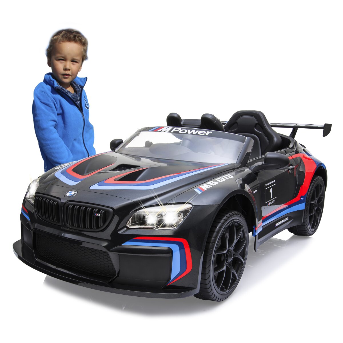 Kinderfahrzeug BMW M6 GT3 schwarz