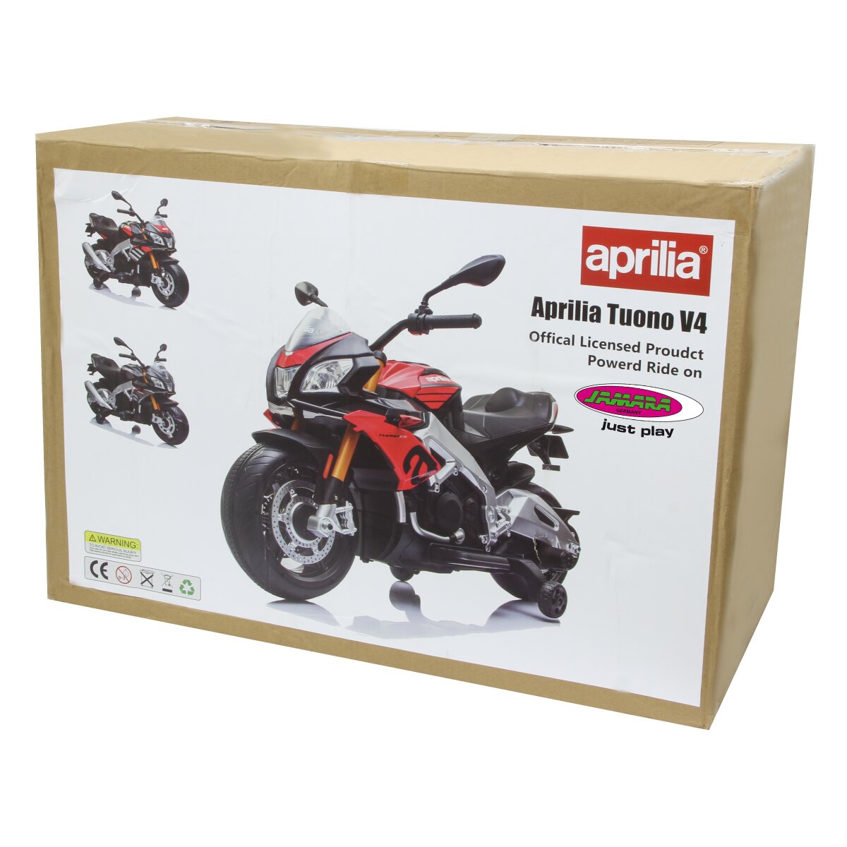Kinderfahrzeug Aprilia Tuono V4 1100 RR schwarz
