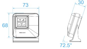 Funk-Klingel Empfänger "Pilota Porta", Batterie-Empfänger