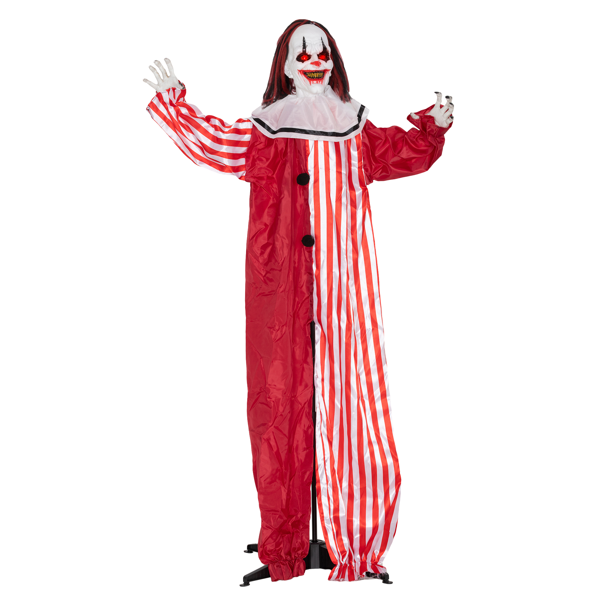 165 cm Halloween Dekoration Halloween Clown mit LED-Lichter, Soundfunktion Körper-Effekt