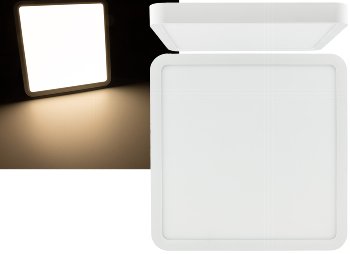 LED Deckenleuchte "Santano 24 Qw", 23x23cm, 24W, 2088lm, 2900K warmweiß LED Deckenleuchte "Santano 36 Qw", 30x30cm, 32W, 2928lm, 2900K warmweiß
