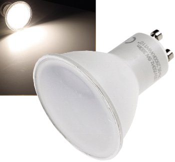 LED Strahler GU10 "H50" 3-Stufen-Dimm, 4000k, 460lm, 230V/5W, 110°, neutralweiß LED Strahler GU10 "H50" 3-Stufen-Dimm, 4000k, 460lm, 230V/5W, 110°, neutralweiß