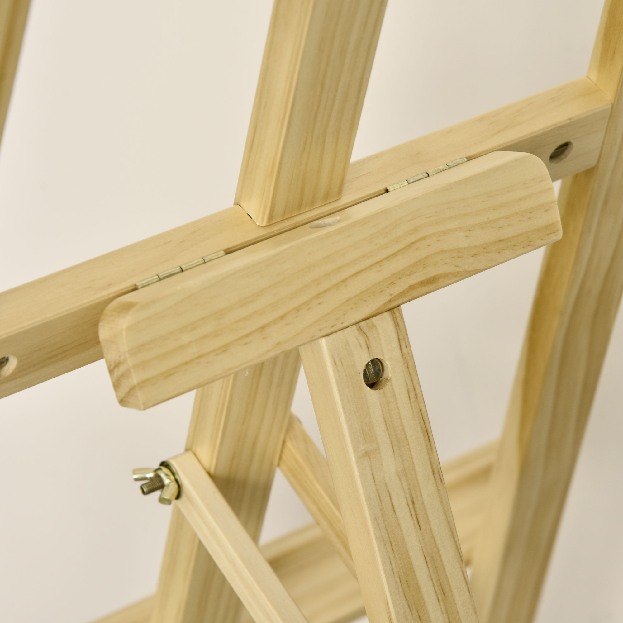 Staffelei Holz 134,5 cm hoch Holzstaffelei für Leinwände bis 108 cm Feldstaffelei Atelierstaffelei für Malerei, Skizze, Hochzeit, Ausstellung Natur