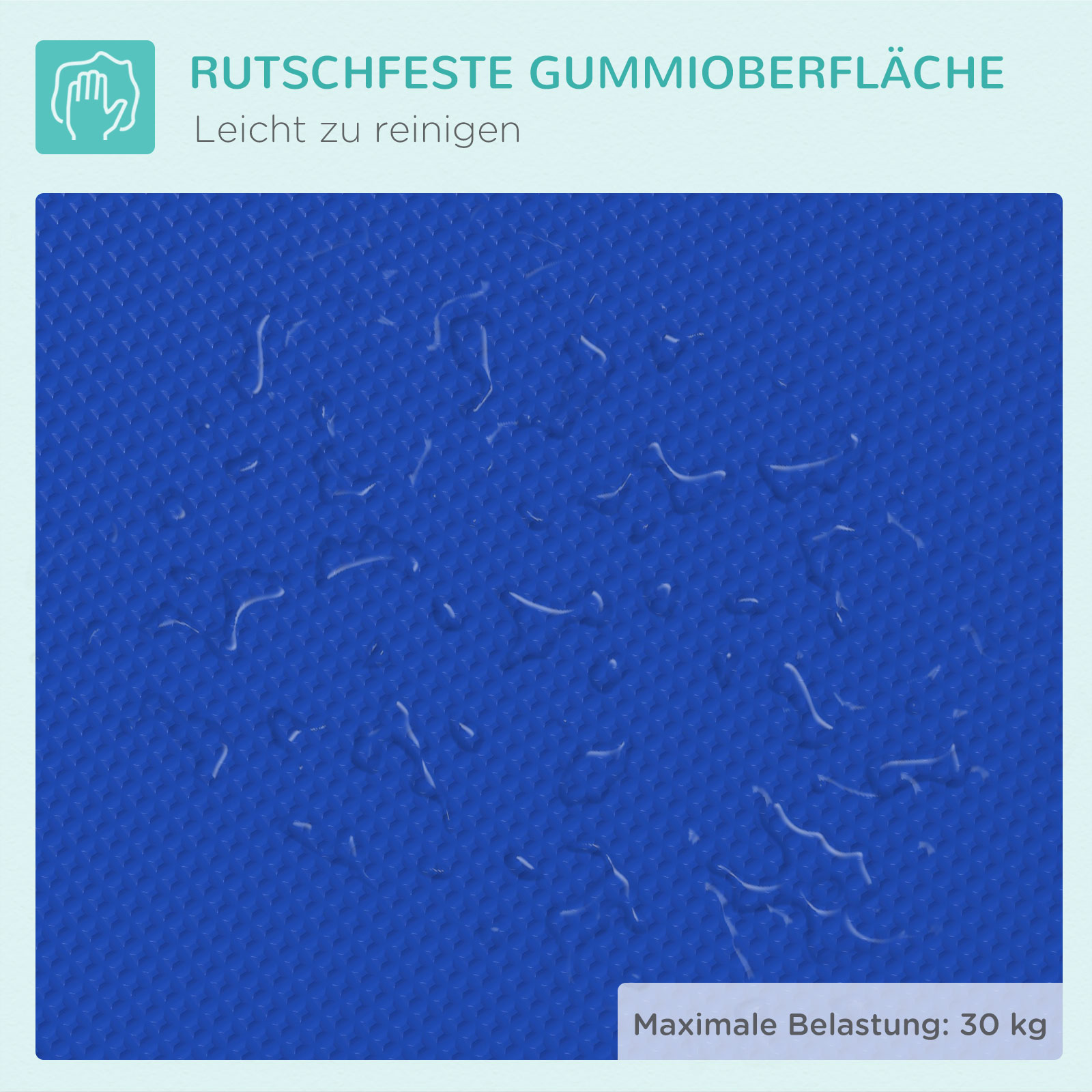Haustier-Pflegetisch, zum Frisieren, Bürsten, Waschen von Haustieren, Metall, Blau