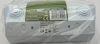 3-fach Steckdosenblock, weiß, 250V~/ 16A, Aufbaumontage