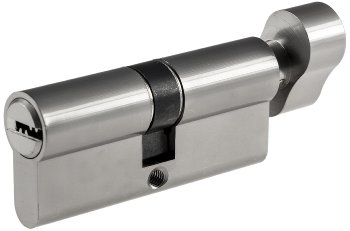 Schließzylinder 70mm (35+35mm) mit Knauf, Profil-Zylinder, 5 Sicherheits-Schlüssel