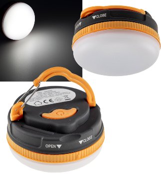 Mini Campingleuchte mit Batteriebetrieb, ØxH 7x4cm, IP44