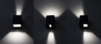 LED Wandleuchte "Fachada", IP54, 2x3,5W, 3000K, warmweiß