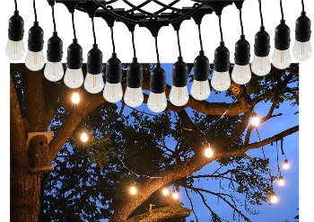 Biergarten-Lichterkette "CT-BGL 15", 1,5 + 12,5m, 15x Filamentlampe 0,8W Biergarten-Lichterkette "CT-BGL 15", 1,5 + 12,5m, 15x Filamentlampe 0,8W