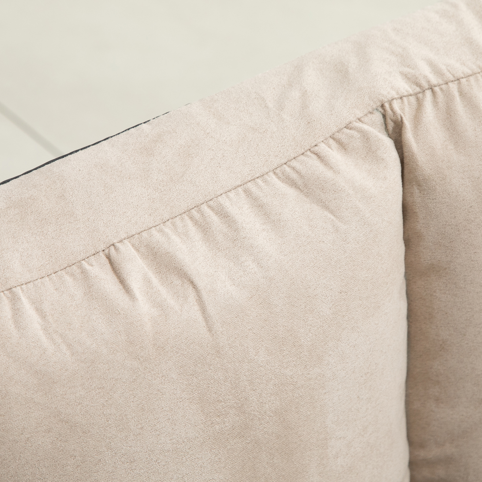 2-in-1 Bodensessel, Rückenlehne, Verstellbar, 102 x 73 x 60 cm, Beige