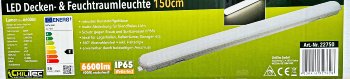 Wand-& Deckenleuchte "HP-63" IP65, 150cm, 56W, 4000k, neutralweiß, 6600 Lumen