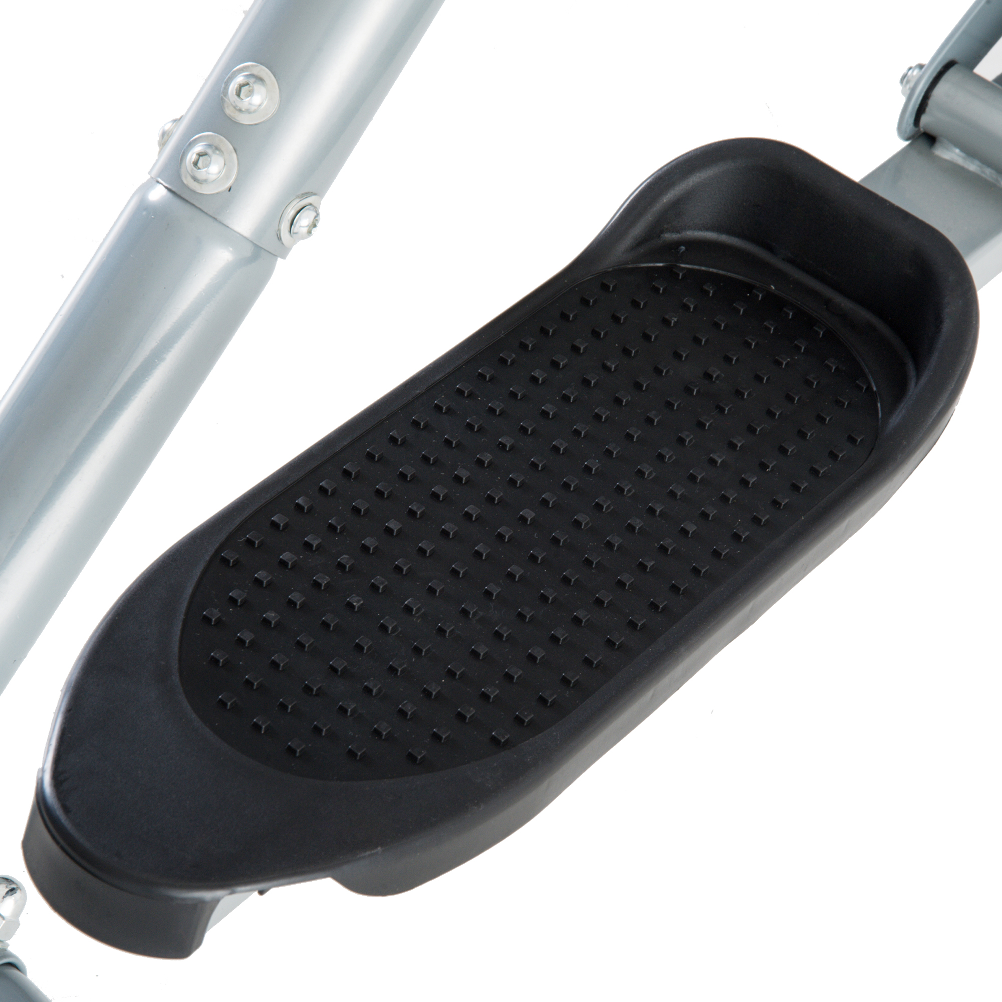 Crosstrainer, Heimtrainer, LCD-Display, einstellbares Brustpolster, Stahl, Silber, 96 x 60 x 152cm